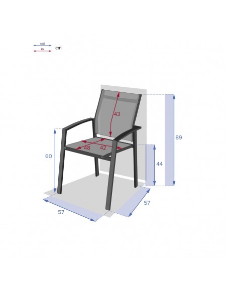 Achat Fauteuil de jardin Axiome Empilable - Spéculos Praline - Hespéride