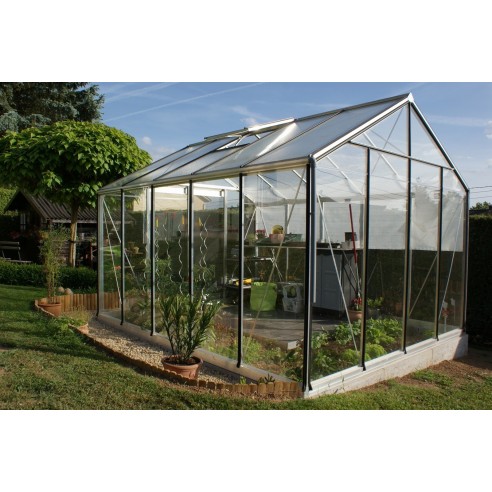 Serre de jardin R305H 11.35 m² en aluminium verre trempé sécurit - ACD