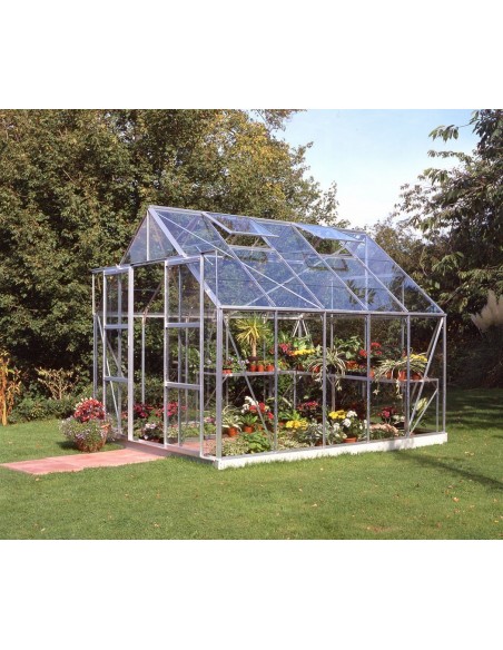 Serre Magnum HALLS 8.2 m² en verre trempé 3 mm