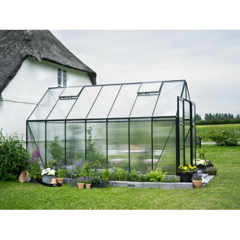 Serre en polycarbonate 6 mm Magnum 11.5 m² laquée verte