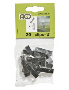 Clips de verre S ACD pour tous types de serre en verre