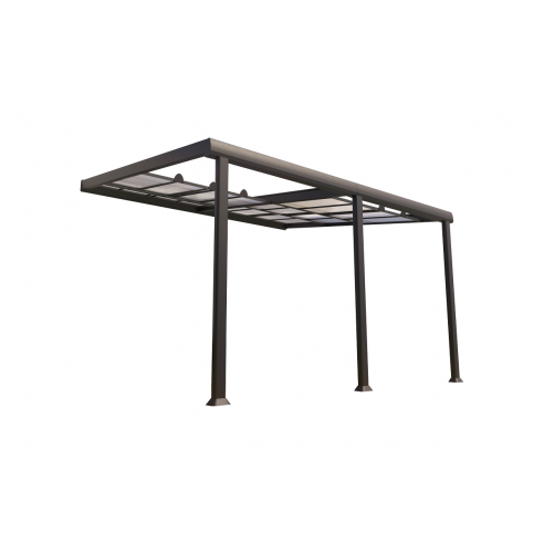 Achat Pergola adossée ATHEZZA 3.5 x 4 m - Polycarbonate, aluminium