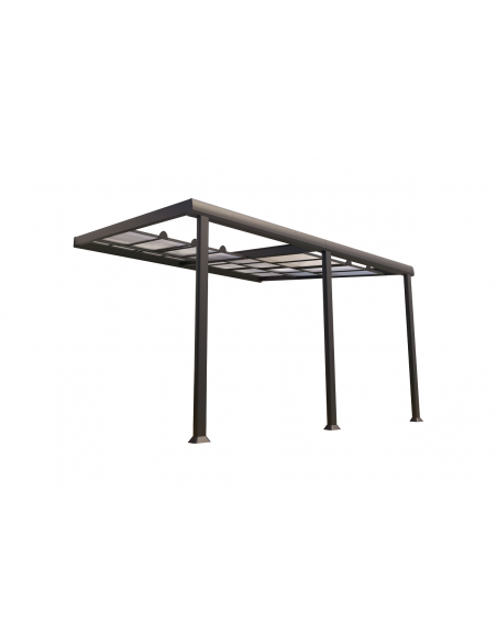 Achat Pergola adossée ATHEZZA 3.5 x 4 m - Polycarbonate, aluminium