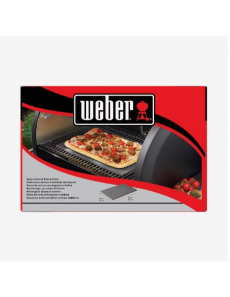 Pierre à pizza 44 x 30 cm rectangulaire - Weber.