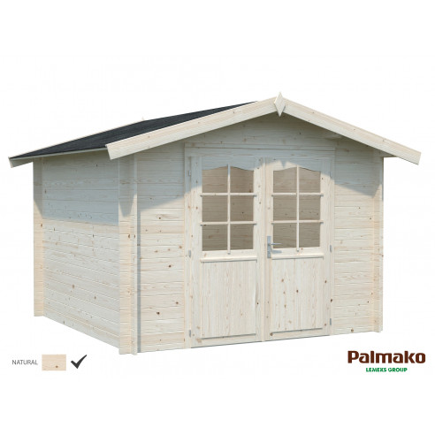 Achat Abri de jardin Lotta 7.6 m² en bois massif 28 mm - Naturel - Palmako