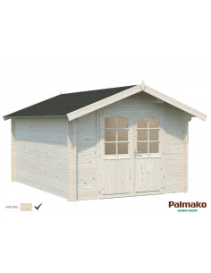 Achat Abri de jardin Lotta 10.6 m² en bois massif 34 mm - Naturel - Palmako