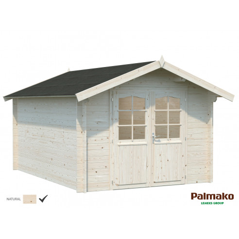 Achat Abri de jardin Lotta 10.6 m² en bois massif 34 mm - Naturel - Palmako