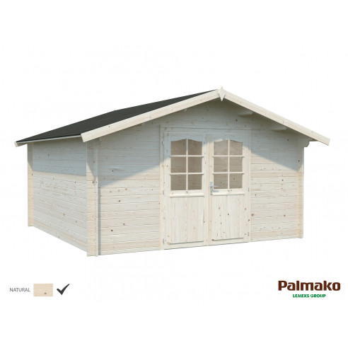 Achat Abri de jardin Lotta 14.45 m² en bois massif 34 mm - Naturel - Palmako