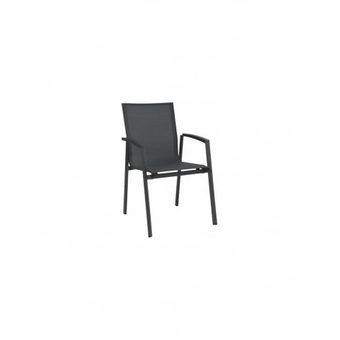 Pack structure de table + plateau 200 x 100 cm + 6 fauteuils carbone Stern