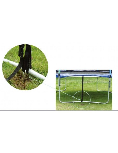 Kit de scellements 4 piquets pour trampolines - Trigano Jardin