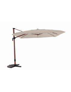 MWH - Parasol déporté 3 x 3 m HT Mahogany