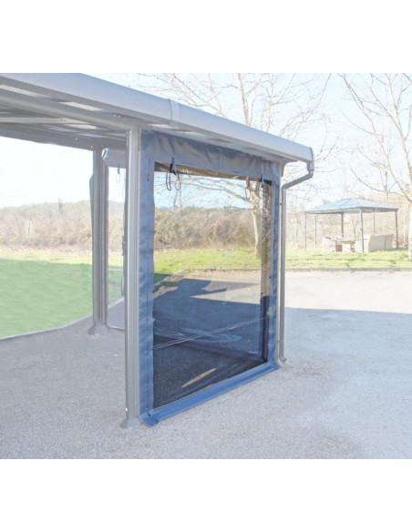 Fermeture PVC droite pour pergola autoportante AZURA