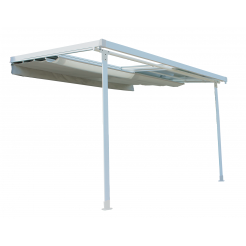 Achat Pergola adossée ODESSA - Aluminium BLANCHE