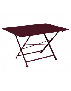 Table de jardin Cargo 128 x 90 cm pliante - Cerise noire - Fermob