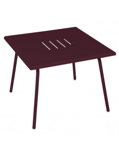 Table basse 57x57 cm Monceau métal - Cerise noire