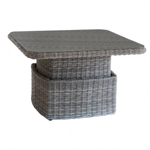 Achat Table basse relevable Mooréa carrée - L.110 x P.110 x H.45/69 cm - Hésperide