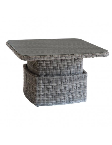 Achat Table basse relevable Mooréa carrée - L.110 x P.110 x H.45/69 cm - Hésperide