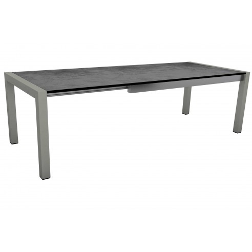 Achat Table extensible Graphite 174 (214/254) x 90cm plateau HPL ciment - Stern