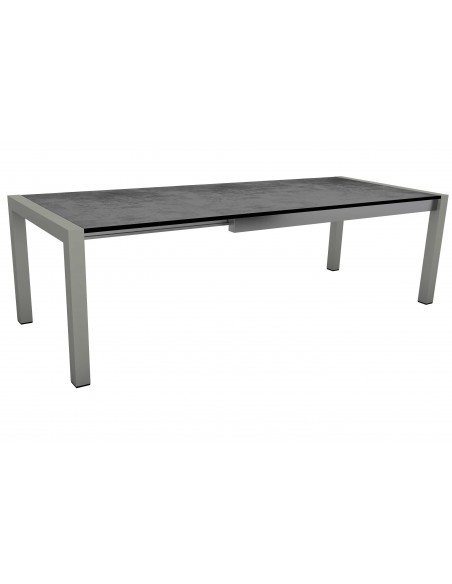 Achat Table extensible Graphite 174 (214/254) x 90cm plateau HPL ciment - Stern