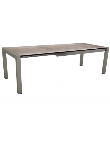 Achat Table extensible Graphite 174 (214/254) x 90cm plateau HPL smoky - Stern