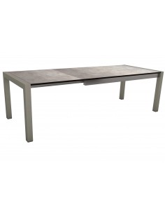 Achat Table extensible Graphite 174 (214/254) x 90cm plateau HPL gris métallique - Stern