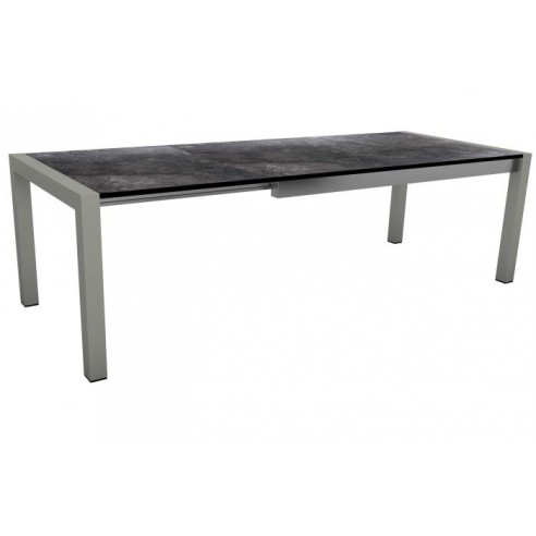 Achat Table extensible Graphite 174 (214/254) x 90cm plateau HPL marbre noir - Stern