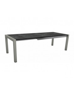 Table extensible Graphite 174 (214/254) x 90cm plateau HPL SLATE