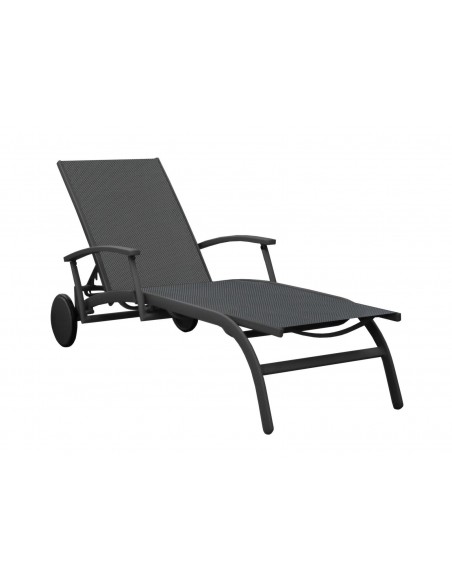 Achat Bain de soleil Élégance - Aluminium et toile Black black mât