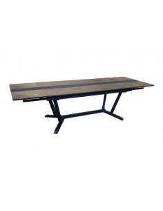 Achat Table GALLEO 150/200/250 x 90 cm - Aluminium et lames fundermax - CAVE - Pro Loisirs