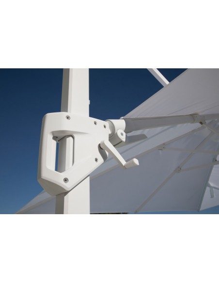 Parasol déporté 3X3 m orientable Elios aluminium coloris au choix - OCEO