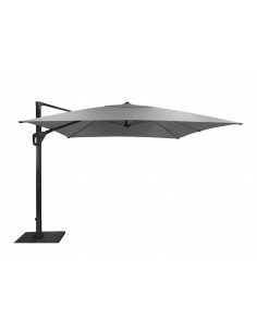 Parasol déporté 3x3 m Elios aluminium Chiné clair - Océo