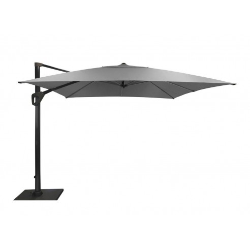 Parasol déporté 3x3 m Elios aluminium Chiné clair - Océo