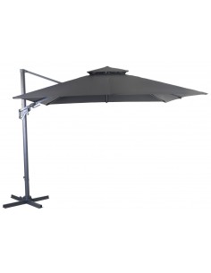 Parasol déporté Grey NH BIO 3x3 m - orientable et inclinable - Proloisirs