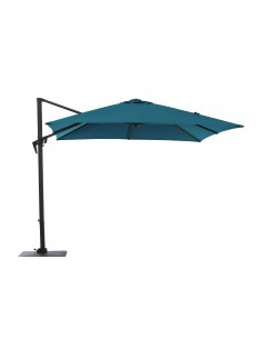 Parasol déporté Roma 2,5 x 2,5 m Bleu - Inclinable - Proloisirs