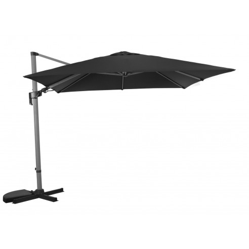 Parasol déporté 3x3 m LB Heat transfert effet bois flotté - Proloisirs