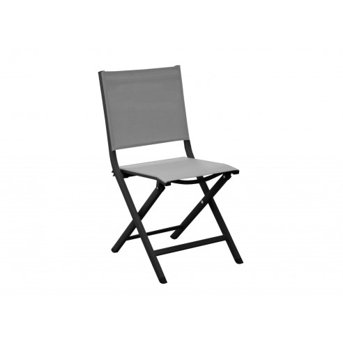 Achat Chaise pliante Thema - Aluminium graphite et Toile perle - Proloisirs