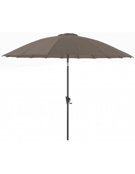 Parasol droit Pagode D.3m - coloris Taupe - Proloisirs