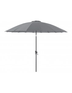 Parasol droit Pagode D.3m - coloris gris cendre - Proloisirs