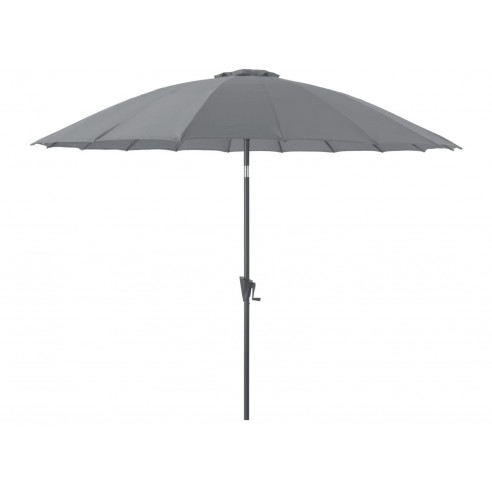 Parasol droit Pagode D.3m - coloris gris cendre - Proloisirs