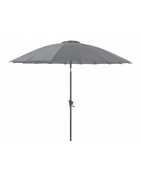 Parasol droit Pagode D.3m - coloris gris cendre - Proloisirs