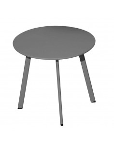 Table d'appoint Massaï Ø40 cm en Acier époxy graphite