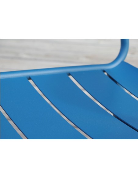 Chaise Haora en aluminium bleu - Océo