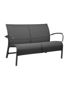 Banc Lounge Linea en aluminium - Grey/gris - Proloisirs