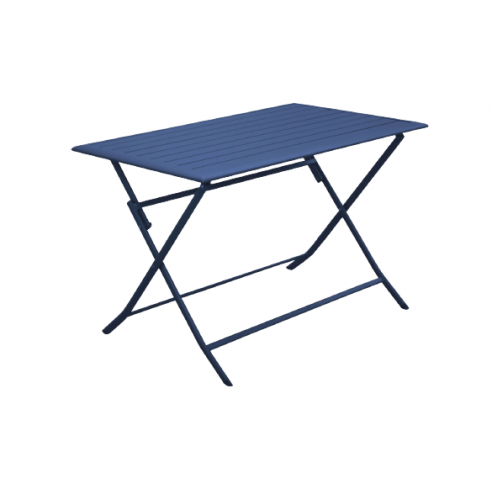Table pliante LORITA 110 x 70 cm Aluminium - Bleu - Proloisirs