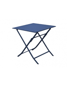 Achat Table pliante Lorita 70 x 70 cm - Aluminium Bleu - Proloisirs