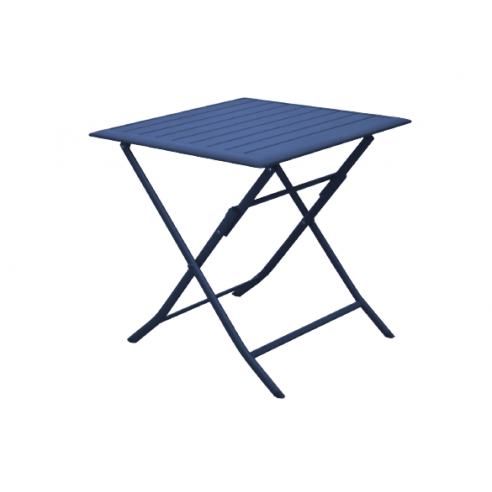 Achat Table pliante Lorita 70 x 70 cm - Aluminium Bleu - Proloisirs