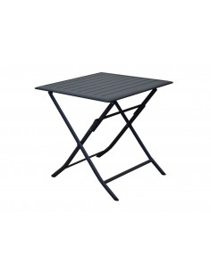 Achat Table pliante Lorita 70 x 70 cm - Aluminium Graphite - Proloisirs