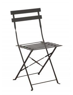 Achat Chaise pliante Cuba Acier époxy - coloris Grey - Proloisirs