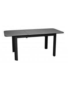 Table de jardin Eos extensible 130/180 cm - Aluminium graphite - Proloisirs