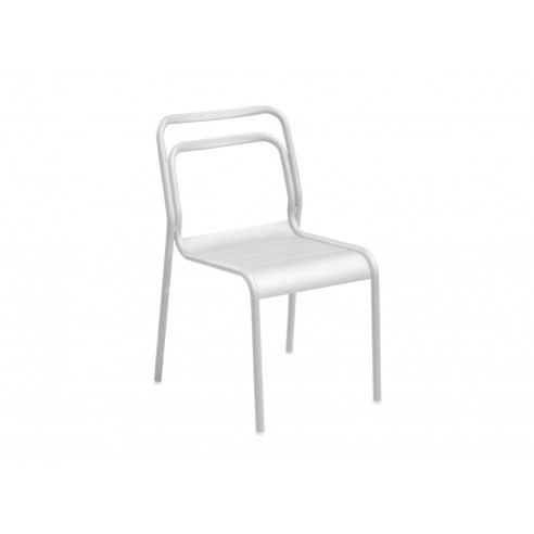 Chaise de jardin EOS Empilable en Aluminium Blanc - Proloisirs